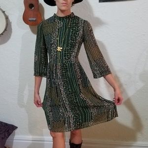 Cute Bohemian long-sleeve dress